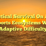 Tactical Survival On AR: Esports Ecosystems With Adaptive Difficulty