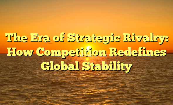 The Era of Strategic Rivalry: How Competition Redefines Global Stability